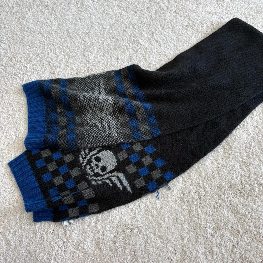 GAP Kids Skull Wing Hat and Scarf Set - Black and Blue